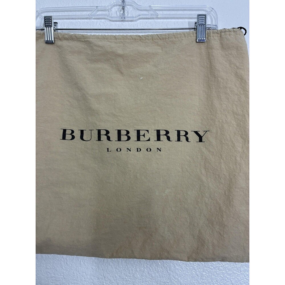 Burberry Dust Bag Womens One Size Beige Canvas Logo Drawstring Storage Pouch - Picture 4 of 14